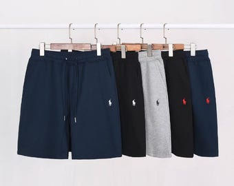 Pantaloncini classici in pile da uomo Polo Ralph Lauren - Blu navy con ricamo del pony