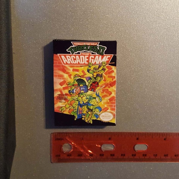 Nintendo NES Teenage Mutant Ninja Turtles 2 The Arcade Game Wooden Refrigerator Magnet