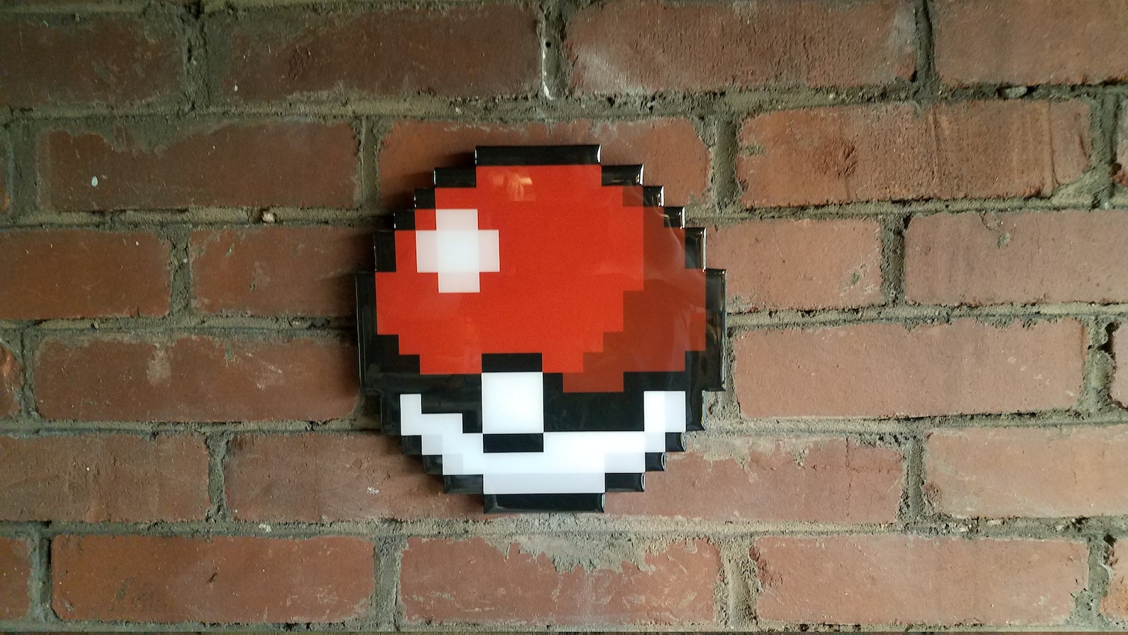 Solid Wood Game Wall Art Pokemon Pokeball The 3A Etsy.de