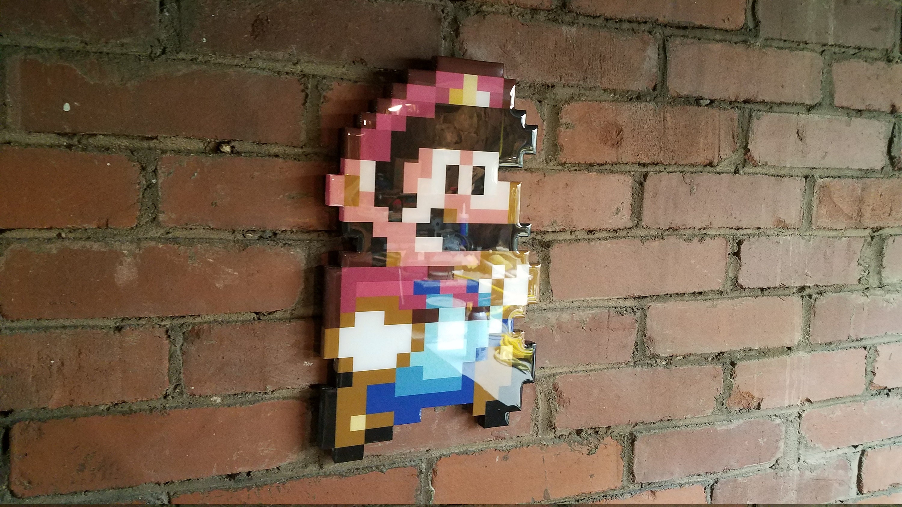 Solid Wood 16 Bit Pixel Game Wall Art SNES Nintendo Super Mario World ...