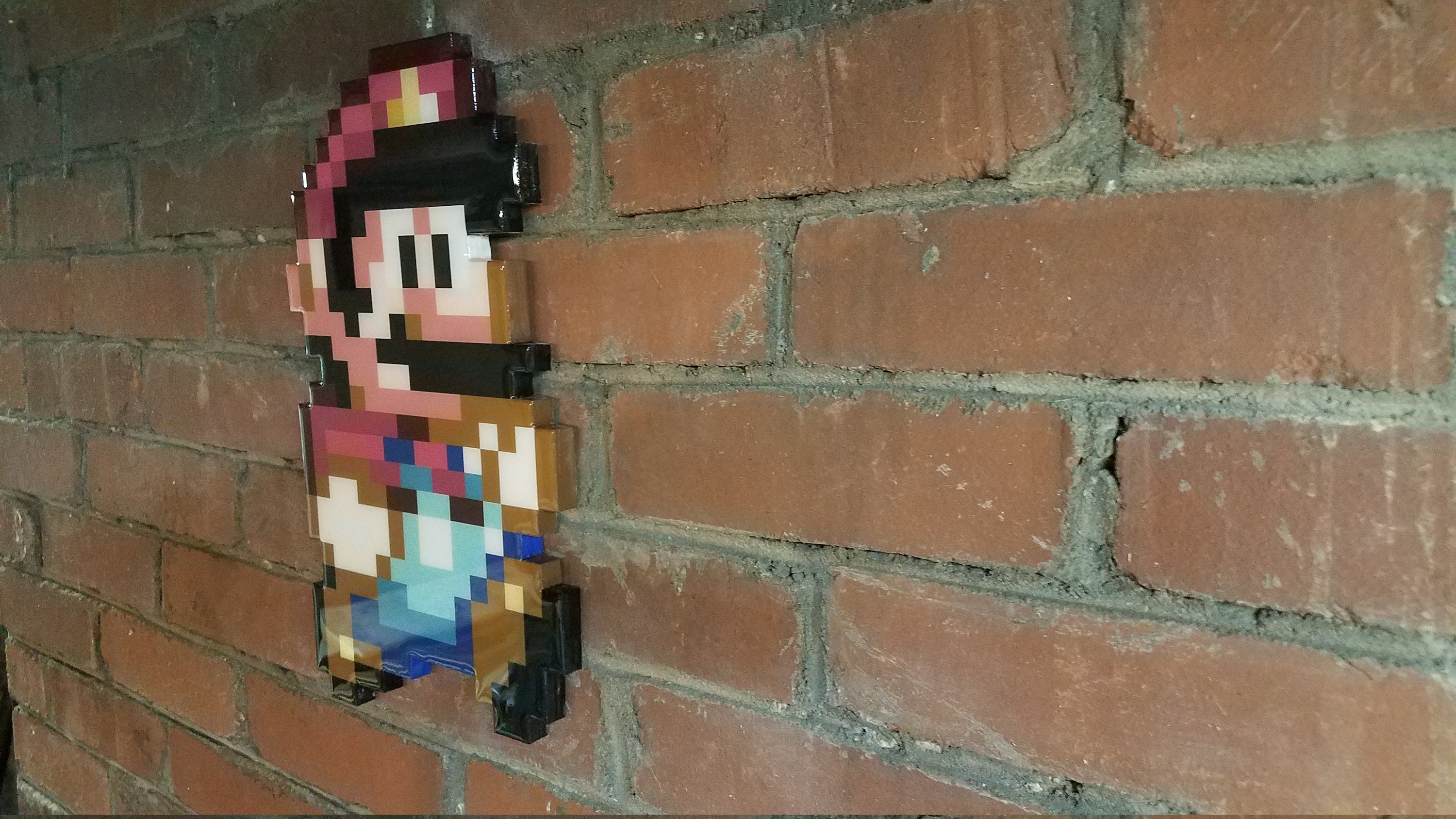 Solid Wood 16 Bit Pixel Game Wall Art SNES Nintendo Super Mario World ...