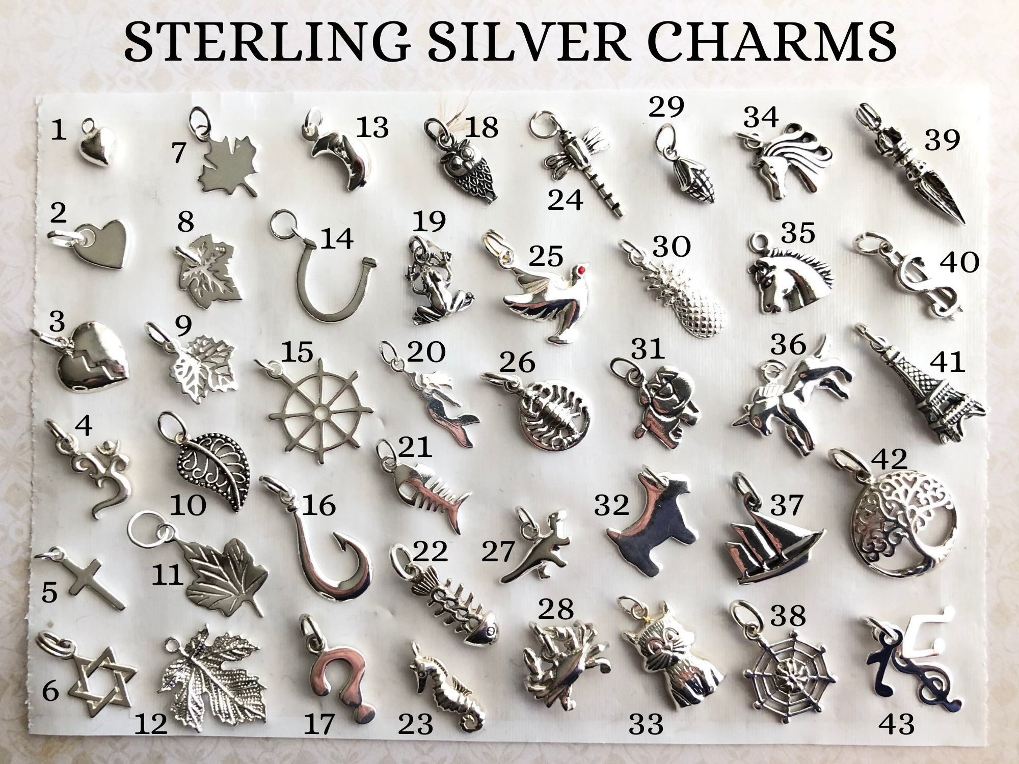 Silver charms shop