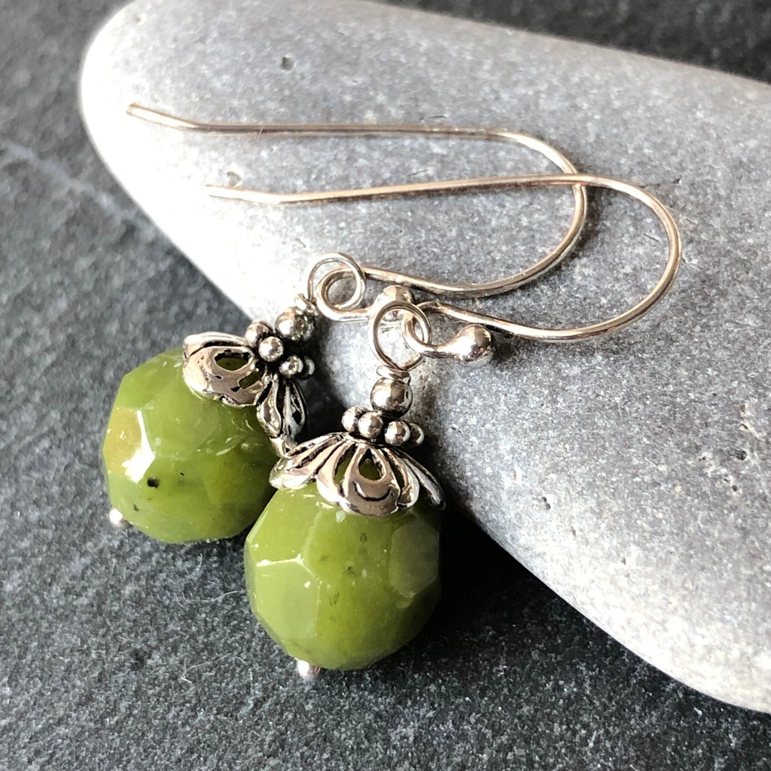 Orecchini Pendenti In Avventurina Verde Con Cristalli Di Zirconia - Foto 7