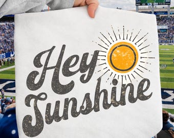 Hey Sunshine Retro PNG, Gráfico Boho Vintage de Verão (Download Digital)