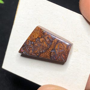 One Of A Kind Boulder Matrix Opal Cabochon, 17x10x4mm Exotic Pattern Loose Matrix Gemstone, Statement Matrix Opal Stone For Jewelry