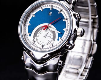 Y2k Oakley style Watch mens watch blue Dial Quartz