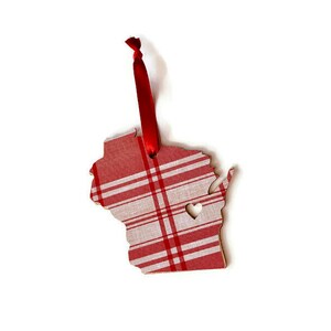 Wisconsin Ornament: Vintage Zustand Souvenir
