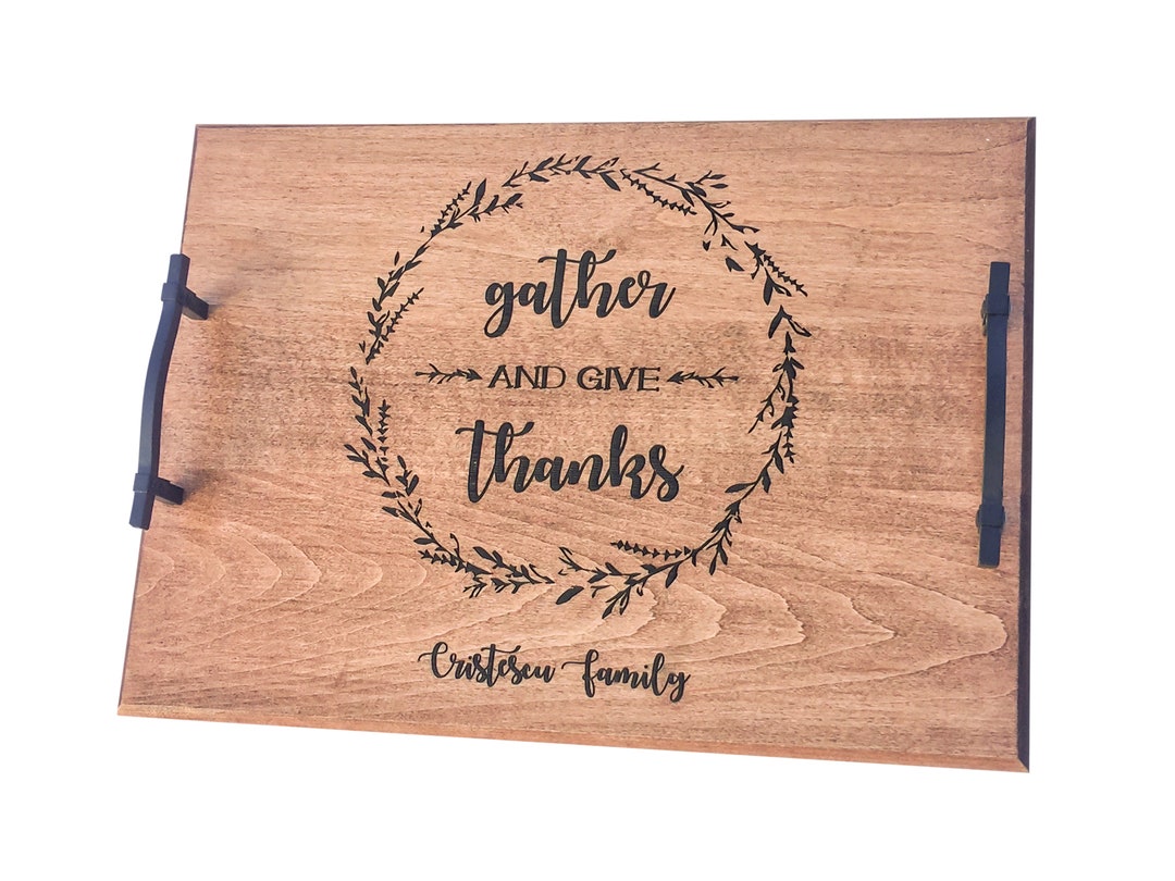 Thanksgiving Serving Tray Serving Tray Personalized Wedding Etsy