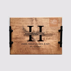 Personalized Maple Wood Serving Tray: Realtor Closing Gift