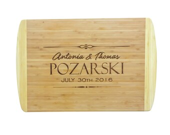 Personalized Cutting Board, Wedding Cutting Board, Custom Cutting Board, Engraved Housewarming Gift, Engraved Anniversary Gift