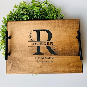 Personalized Serving Tray, Serving Tray, Personalized Wedding Gift, Breakfast in Bed Tray, Anniversary Tray, Personalized Wood Tray