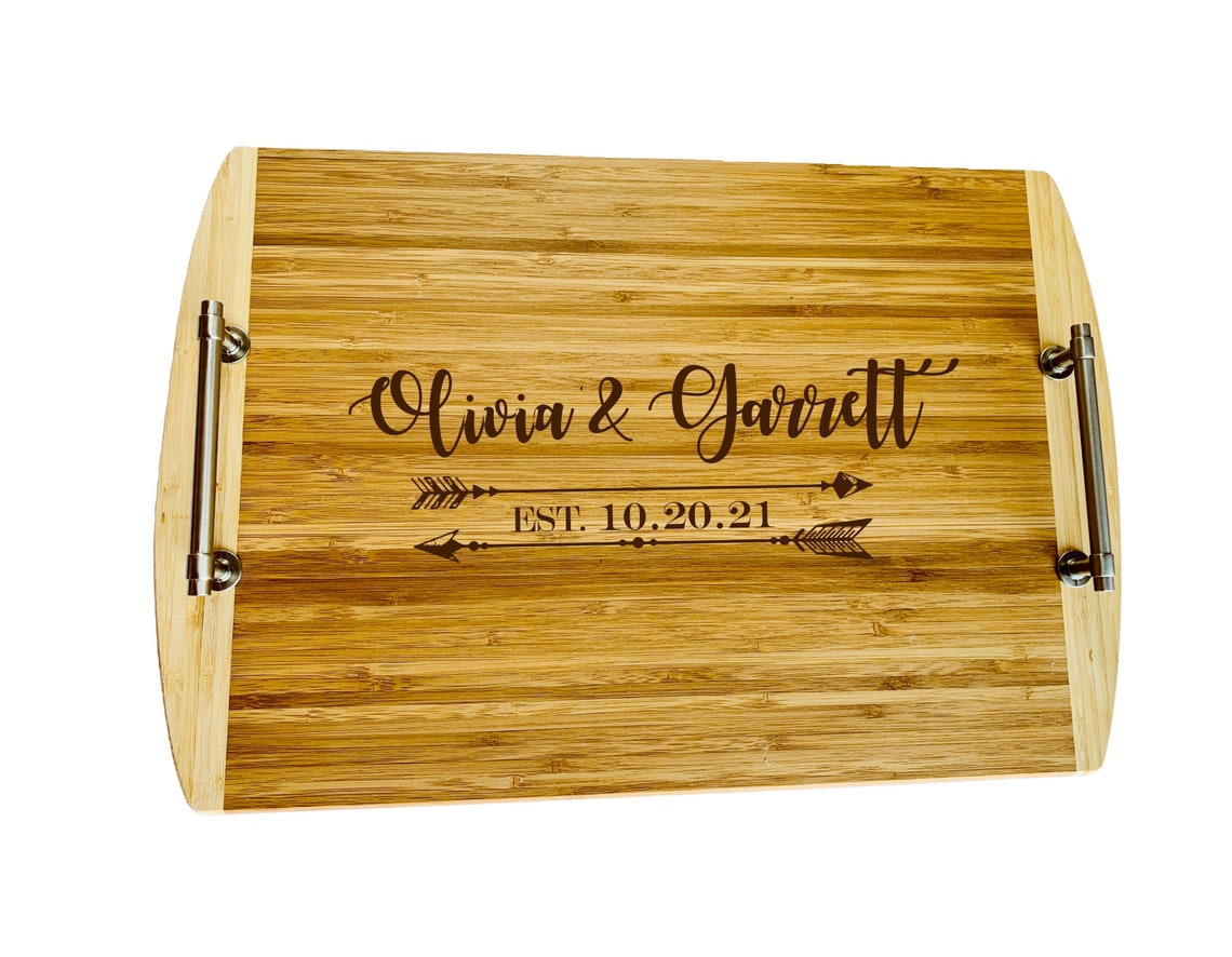 Personalized Serving Tray Serving Tray Personalized Wedding Etsy