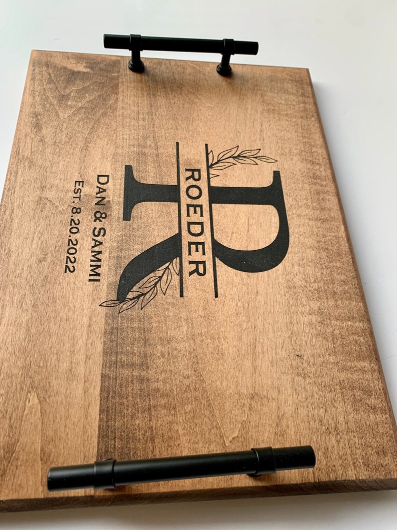 Personalized Serving Tray Serving Tray Personalized Wedding Etsy