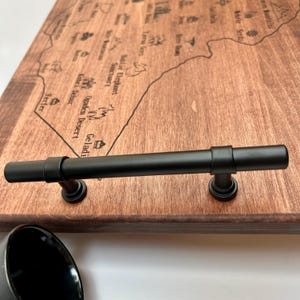 Ethiopia Map Serving Tray: Engraved Maple Wood Coffee Ceremony Tray image 3