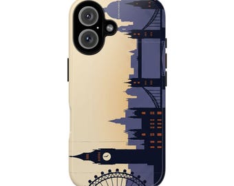 London Skyline Phone Case | Big Ben, London Eye, Tower Bridge