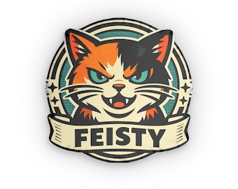 Feisty Calico Cat Pillow | Custom Shaped Pillow