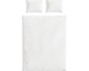 Plain White Cotton Duvet Cover Set