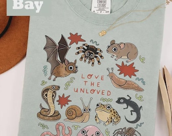 Love The Unloved Comfort Colors Shirt, Cute Weird Animal Tee, Retro Entomology Tshirt, Science Nerd Tee, Bug Lover Gift, Biology Teacher Tee