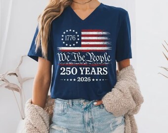1776 We The People Shirt • 250th Anniversary America 2026 Tee • Patriotic USA Flag T‑Shirt for Men & Women