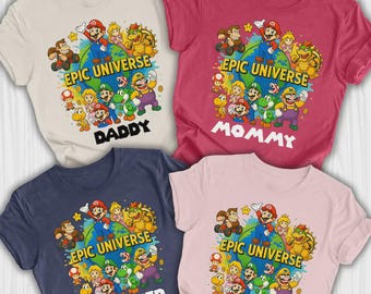 Epic Universe Shirts, Custom Epic Universe Family Shirts 2026, Epic Universe Group Shirts, Epic Universe Birthday Trip, Epic Universe Trip