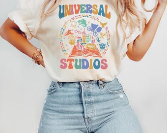 Comfort Colors Vintage Retro Universal Studios Shirt, Universal Studios Shirt, Universal Family Trip Shirt, Universal Florida Shirt