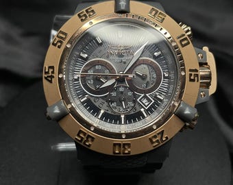 Reloj de cuarzo Invicta Subaqua Noma III para hombre, 50 mm, acero inoxidable, oro rosa.