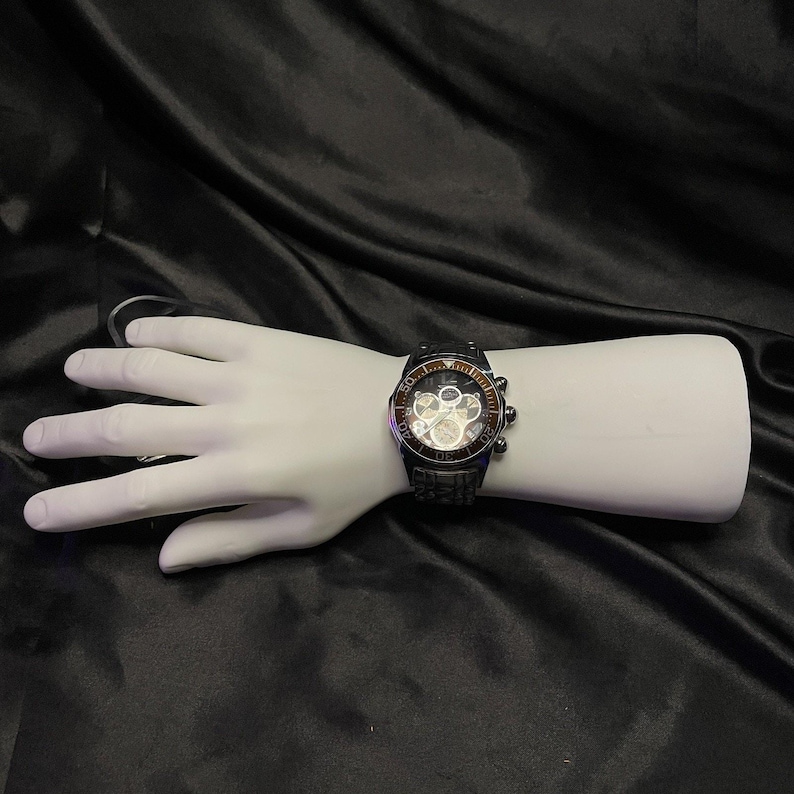 Reloj Invicta Lupah 5205 para hombre, cronógrafo, cuarzo suizo, 200 m, acero inoxidable. imagen 3