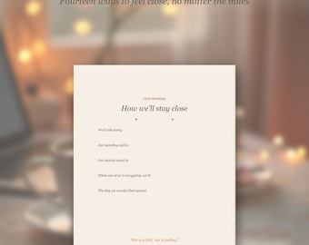 Long Distance Relationship Kit, Couple Connection Activities, LDR Care Package