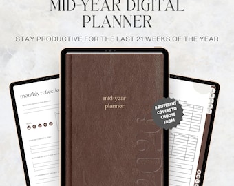 Mid Year Digital Planner 2026 | August-December Hyperlinked| Goodnotes| Notes+| Notability (Digital Download)