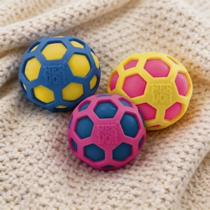 Nee Doh Fuzz Ball Stress Toy, Squishy Fidget Desk Toy, Soft Squishy Fidget Ball, Sensory Stress Relief Gift for Teens, Gel Stress Ball