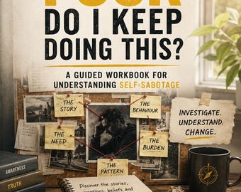 Why The F*ck Do I Keep Doing This? | Self Sabotage Workbook | Shadow Work, Guided Journal (Digital Download)