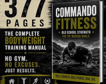 Manual de entrenamiento con peso corporal Commando Fitness / Entrenamiento en casa / Entrenamiento militar / Calistenia