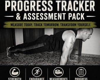 Fitness Progress Tracker & Assessment Pack (Printable PDF)
