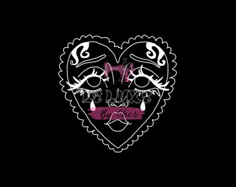 Alt bundle hand drawn png transparent background sad hearts death moth five piece ready to print