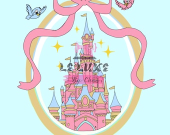 Princess Castle hand drawn png transparent background