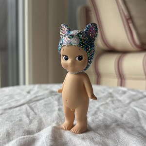 Bedazzled ängelfigur med son | kawaii-figur prydnadsdocka | trendig nyckelringsask bild 11