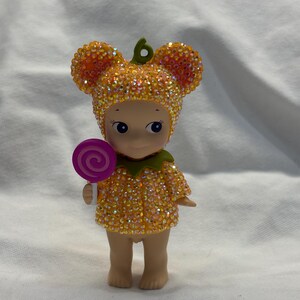 Bedazzled ängelfigur med son | kawaii-figur prydnadsdocka | trendig nyckelringsask bild 13