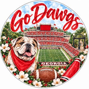 Przycisk dnia meczu Georgia Bulldogs