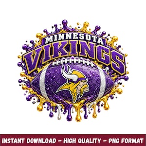 Vikings fotboll sublimering PNG, fotboll clipart, sport t-shirt design, utskrivbar PNG, mugg, klistermärke, glas, digital nedladdning