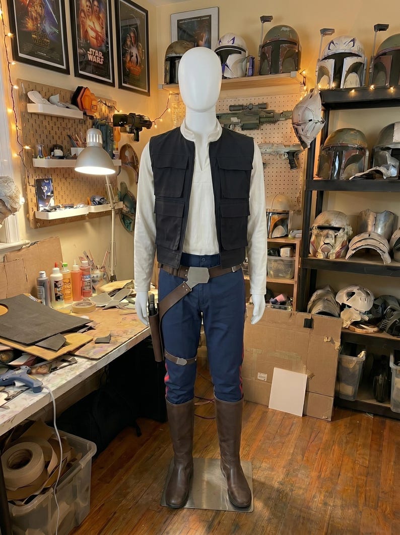 Starwars Inspired Han Solo Smuggler Cosplay Costume | Halloween Costumes image 1