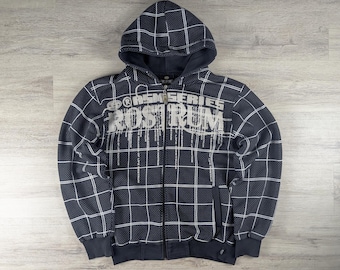 Vintage Rostrum KSM Hoodie XXL Y2K Goth Skater Grunge Hip Hop Sweatshirt