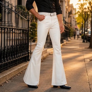 70s White Trousers - Etsy