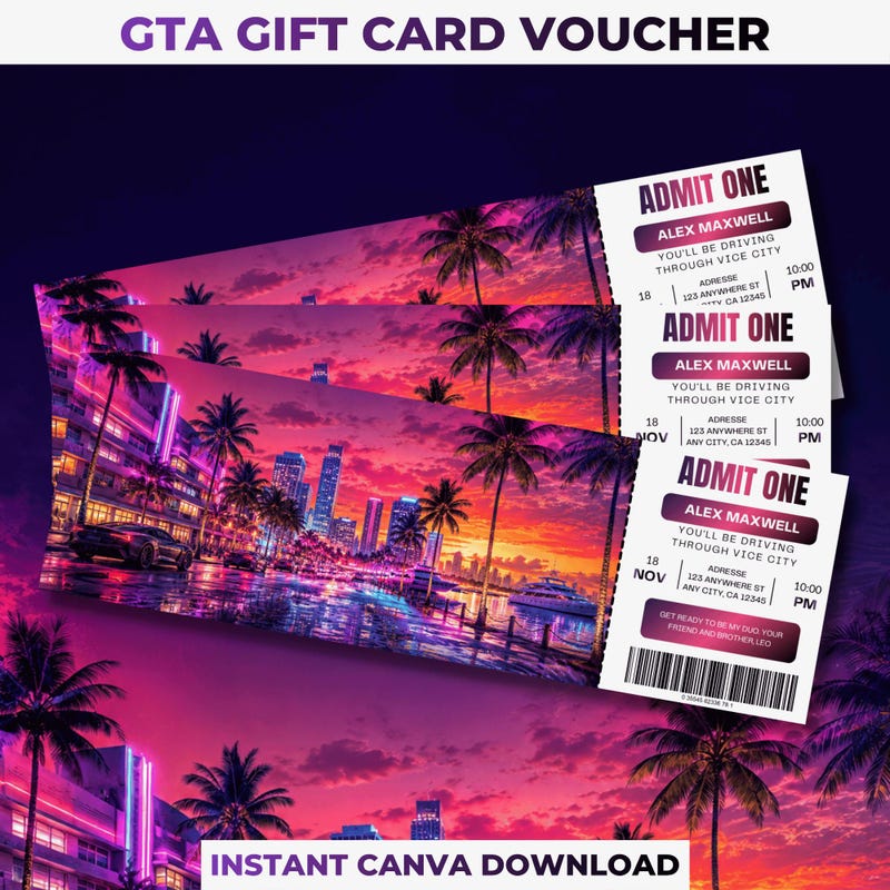 Gta 6 Template - Etsy UK