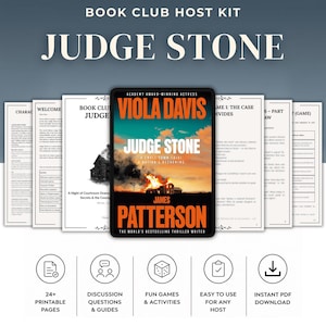 Diskussionsguide för Judge Stone bokklubb James Patterson och Viola Davis bokklubb värdkit Spel-, aktivitetskit och läsgruppsguide