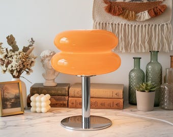 Lampe de table  Macaron – Variateur tri-chromatique 3 LED, ambiance salon & chambre fille, veilleuse déco chevet