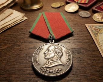 Alexander Suvorov Russian Medal – Vintage Military Collector Piece