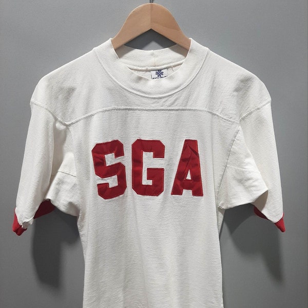 Vintage SGA Angie 07 Ringer Tee by Signature Sportswear Made in USA
