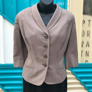 1940s &quot;Lady Simpson Original&quot; Wool Gabardine Jacket
