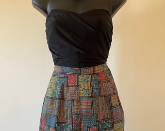 1950/60s Jantzen Print Bermuda Short W 27”