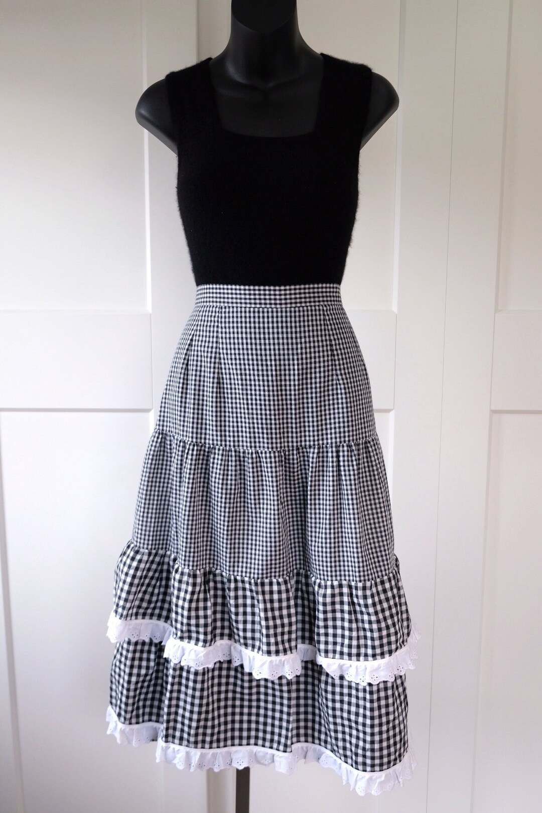 Dilly Gingham Cotton Skirt